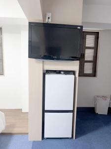 TV a/nebo společenská místnost v ubytování ひまわりHotel