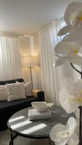 Posezení v ubytování Strömspärlan - Nordic Stay Strömstad