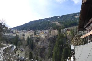 Blick auf eine Stadt auf einem Berg in der Unterkunft Atelier Greyer in Bad Gastein