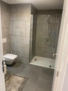 Baðherbergi á Apartment with a view of the ski slope +11 myndir