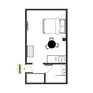 Plán poschodí v ubytovaní Zafír Apartman Sárvár