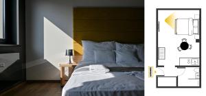 Posteľ alebo postele v izbe v ubytovaní Zafír Apartman Sárvár