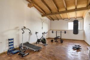 Fitness centrum a/nebo fitness zařízení v ubytování Da Rosy