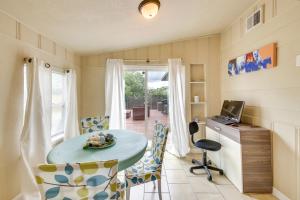 a kitchen with a table and chairs in a room at Welcoming Home about 6 Mi to Downtown San Antonio! in San Antonio