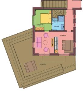 Půdorys ubytování Bio-Bauernhof Samerhof