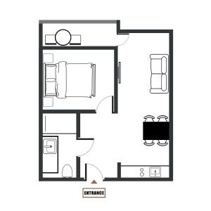 Plán poschodí v ubytovaní Zafír Apartman Sárvár