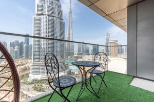 Balkon ili terasa u objektu King 2BR With Burj Khalifa View In Boulevard Point