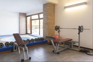 Posilňovňa alebo fitness centrum v ubytovaní Hotel Il Giardino