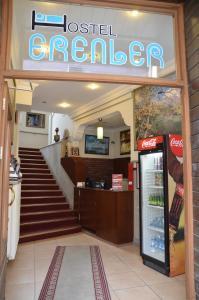 a store entrance to a hospital center with a vending machine at Erenler HoTeL & HosTeL in Istanbul