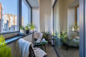 Posezení v ubytování BNB Kastielska Studio Apartment