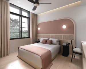 Voodi või voodid majutusasutuse The Initial Sama Serviced Residences toas
