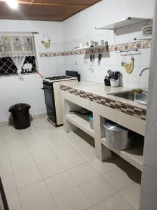 Η κουζίνα ή μικρή κουζίνα στο Finca VillaDiana- Montenegro Pueblotapao