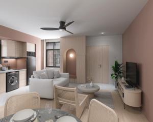 Köök või kööginurk majutusasutuses The Initial Sama Serviced Residences