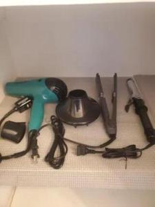 a group of tools are laid out on a counter at WHOLE HOME Cheerful Quiet 2 bedroom home 20 minutes from beaches in North Lauderdale