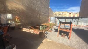 a view of a courtyard with plants in a building at Dohri Apartments in Monte ʼArrouit