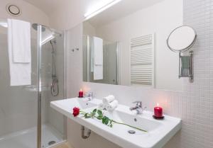 Koupelna v ubytování Zámecké apartmány Litomyšl