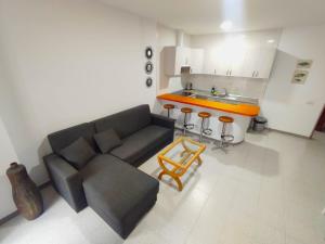 Et opholdsområde på Apartment on the front line from the ocean