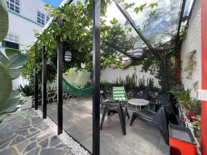 Patio nebo venkovní prostory v ubytování Hostal Bubango