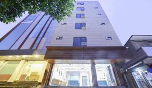 Bygningen som pensionatet ligger i