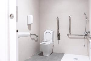 Koupelna v ubytování Albergue San Nicolás