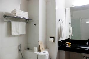 Koupelna v ubytování Hotel Phuntsho pelri