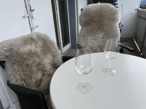 Posezení v ubytování Moderne Ferienwohnung Lenzerheide mit Aussicht