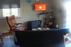 TV a/nebo společenská místnost v ubytování Chalet Sorgenfri