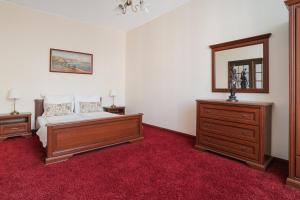 Posteľ alebo postele v izbe v ubytovaní TOTU HOME Classic Apartment Gdynia