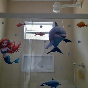 Phòng tắm tại Cabana dos Golfinhos