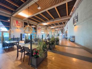 Veitingastaður eða matsölustaður á Auberge de Jeunesse Val-de-Travers