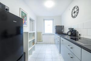 Kuchyň nebo kuchyňský kout v ubytování 3-Zi - 6 Personen - Zentral-Bielefeld - kostenloser Parkplatz