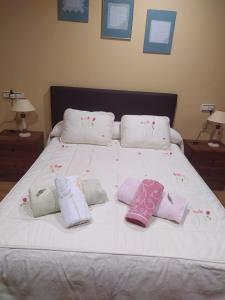 Cama o camas de una habitación en Casa Rural La Maestra