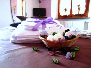 Postel nebo postele na pokoji v ubytování B&B Grano e Lavanda