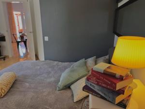 Letto o letti in una camera di CASA BELLE VUE sea view & private pool