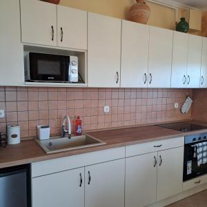 A kitchen or kitchenette at Francesca Apartmanlakása