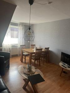 Posezení v ubytování Ferienwohnung-West