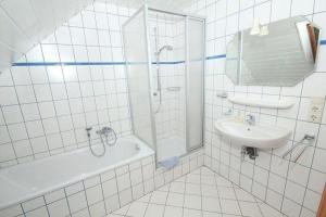 Koupelna v ubytování Ferienwohnung-West
