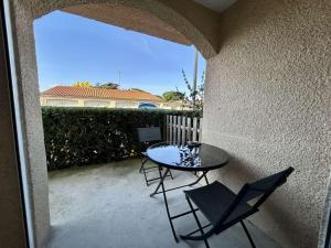 Μπαλκόνι ή βεράντα στο Appart studio 4 couchages SAINT CYPRIEN SC245-004
