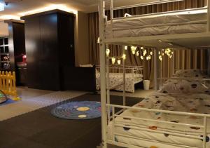 Postel nebo postele na pokoji v ubytování Jabal Omar Hyatt Regency Makkah