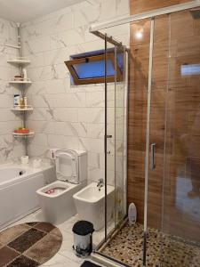 Koupelna v ubytování Hotel-Restorant Pepushaj