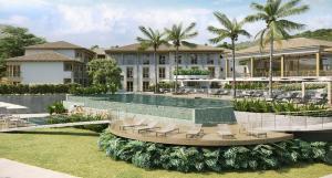 Zahrada ubytování Pyrenéus residence Pirenopolis