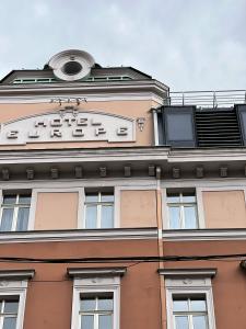 a building with a sign on top of it at Rio Apartment Old Town Sarajevo in Sarajevo
