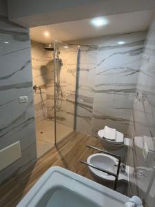 A bathroom at Davis Kaizen