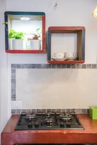 Kuchyň nebo kuchyňský kout v ubytování B&B Terra - Stanza Poesia