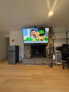 TV a/nebo společenská místnost v ubytování Private Studio in Park House