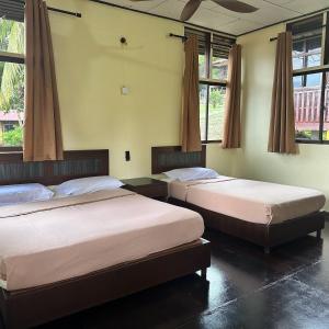 Postel nebo postele na pokoji v ubytování Johans Chalet