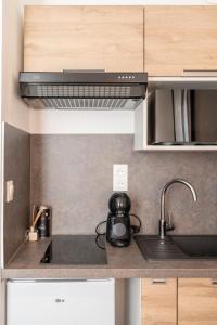 Η κουζίνα ή μικρή κουζίνα στο Studio Nancy Thermal ARTEM