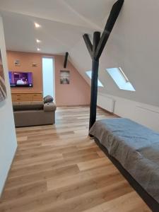Postel nebo postele na pokoji v ubytování Ferienwohnung