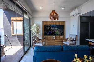 Χώρος καθιστικού στο Mazatlán departamento por malecon +33 φωτογραφίες