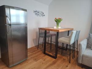 Kjøkken eller kjøkkenkrok på Ferienwohnung Zeiger